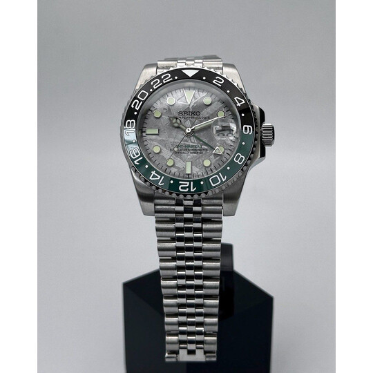 Custom Seiko Mod • Premium Meteorite Sprite GMT-Master II • 40mm